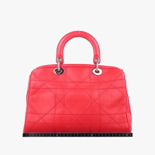 Dior Granville Red Leather 10-BO-0191 Handbag