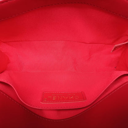 CHANEL Boy Chanel Red Lambskin Shoulder Bag A6708521166403