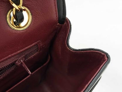 CHANEL Lambskin Matelasse Chain Shoulder Bag