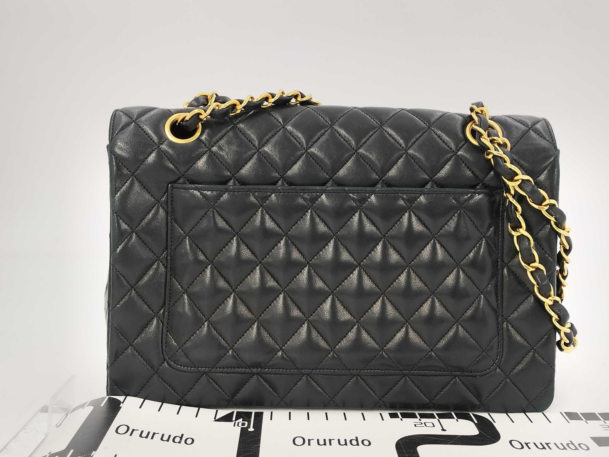 CHANEL Lambskin Matelasse Chain Shoulder Bag