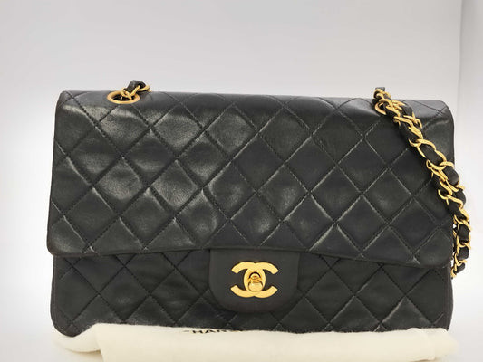 CHANEL Lamb Matelasse 25 Double Flap Chain Shoulder Bag, No. 3