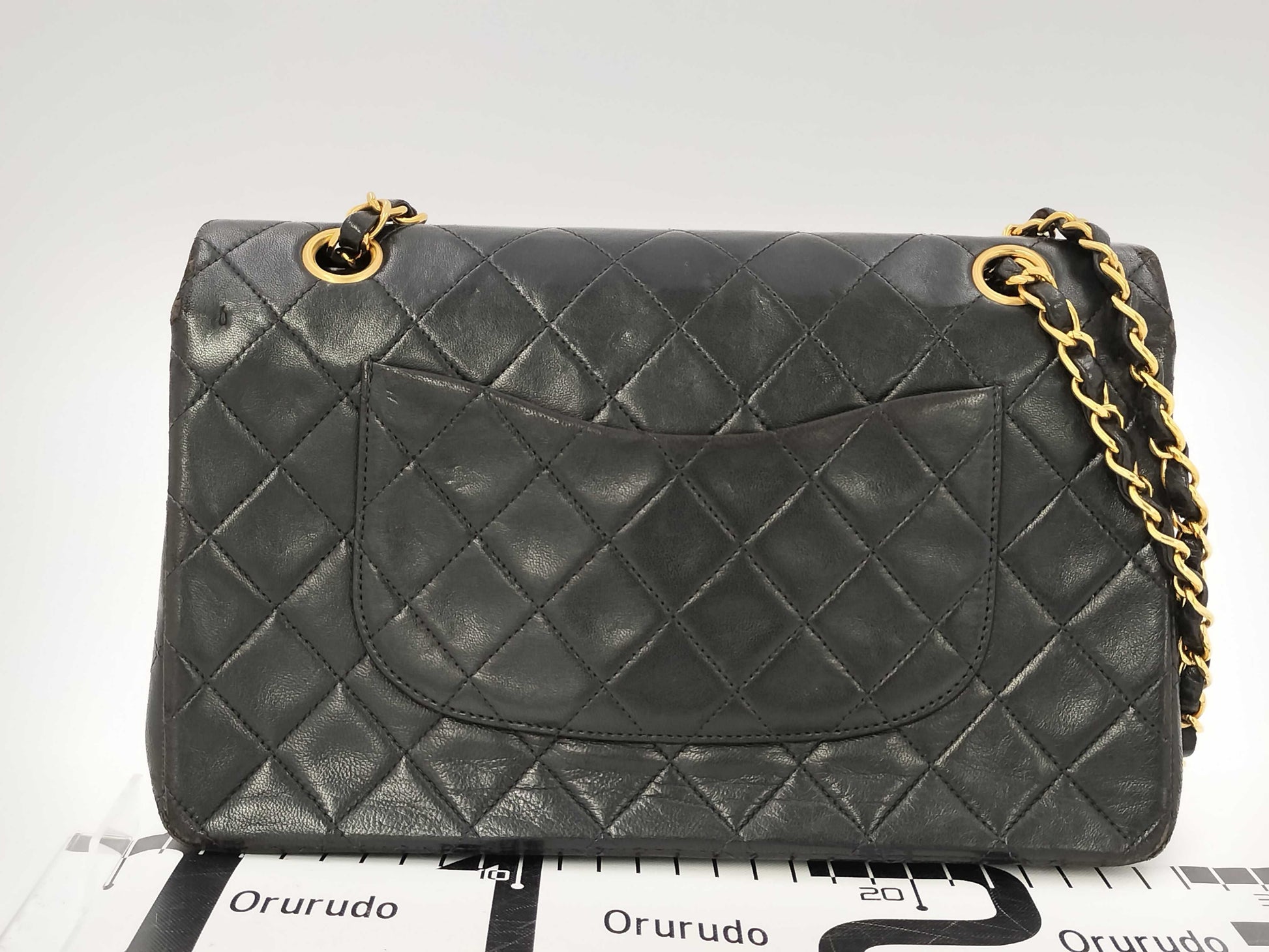 CHANEL Lamb Matelasse 25 Double Flap Chain Shoulder Bag, No. 3