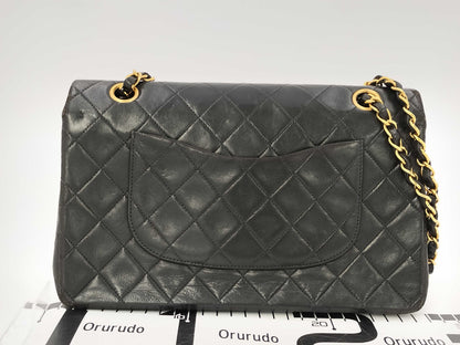 CHANEL Lamb Matelasse 25 Double Flap Chain Shoulder Bag, No. 3