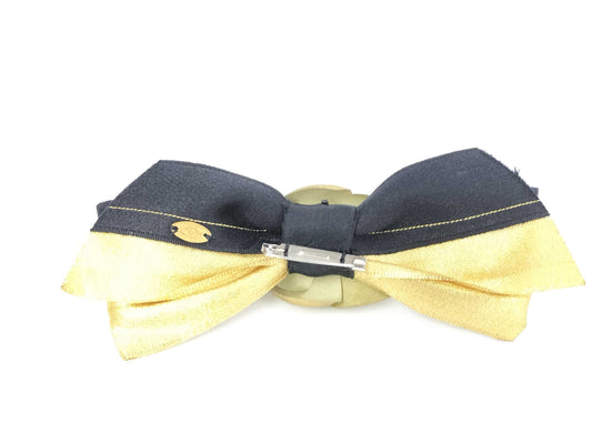 CHANEL Corsage Gold Ribbon Hair Accessory