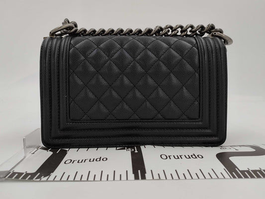 CHANEL Boy Chanel Small Black Shoulder Bag A67085