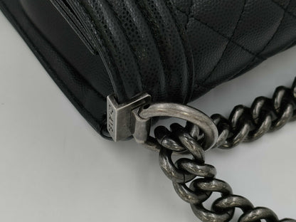 CHANEL Boy Chanel Small Black Shoulder Bag A67085