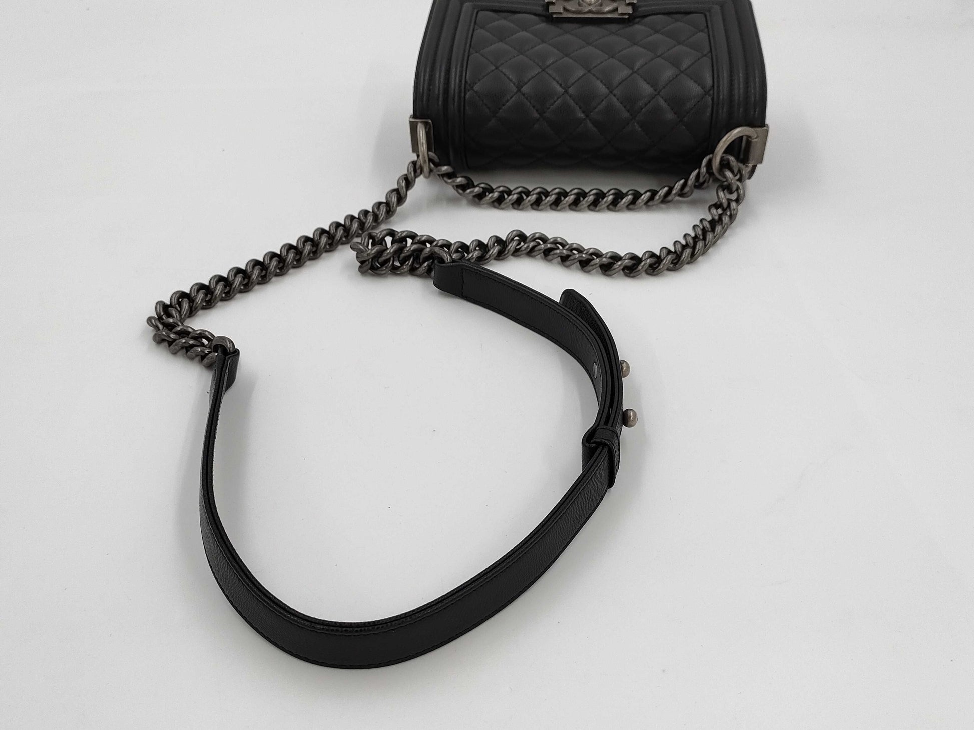 CHANEL Boy Chanel Small Black Shoulder Bag A67085