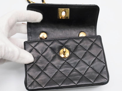 CHANEL Mini Matelasse Lambskin Shoulder Bag, No. 1