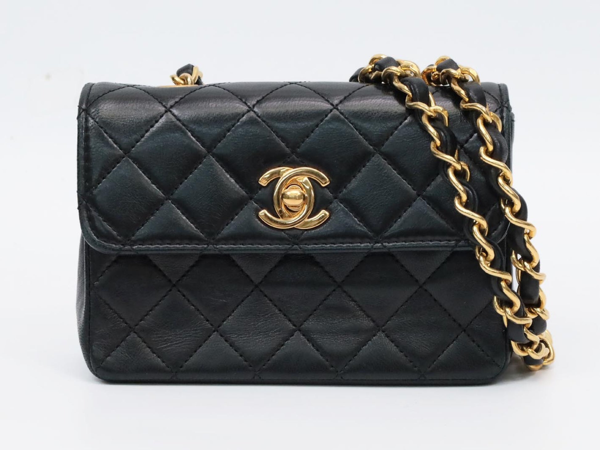 CHANEL Mini Matelasse Lambskin Shoulder Bag, No. 1