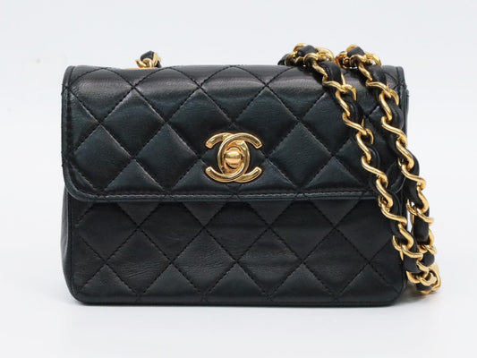CHANEL Mini Matelasse Lambskin Shoulder Bag, No. 1