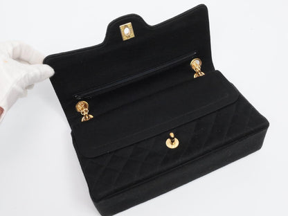CHANEL Double Flap Cotton Shoulder Bag, No. 1