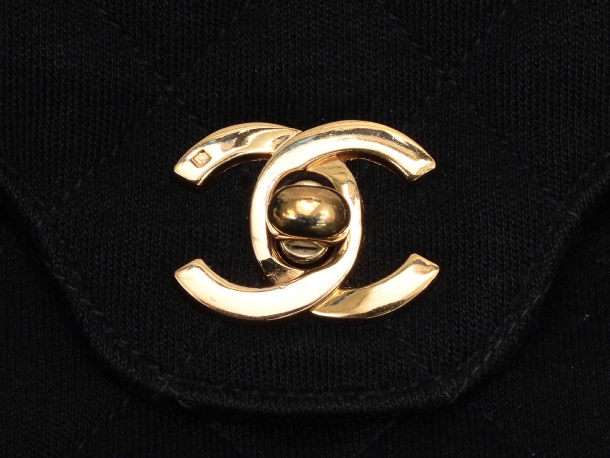 CHANEL Double Flap Cotton Shoulder Bag, No. 1
