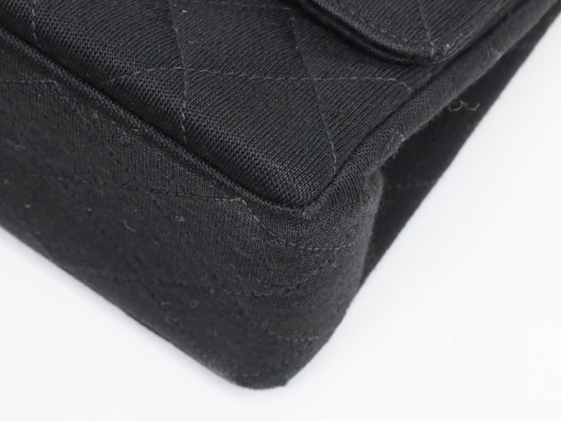 CHANEL Double Flap Cotton Shoulder Bag, No. 1