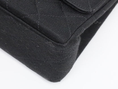 CHANEL Double Flap Cotton Shoulder Bag, No. 1