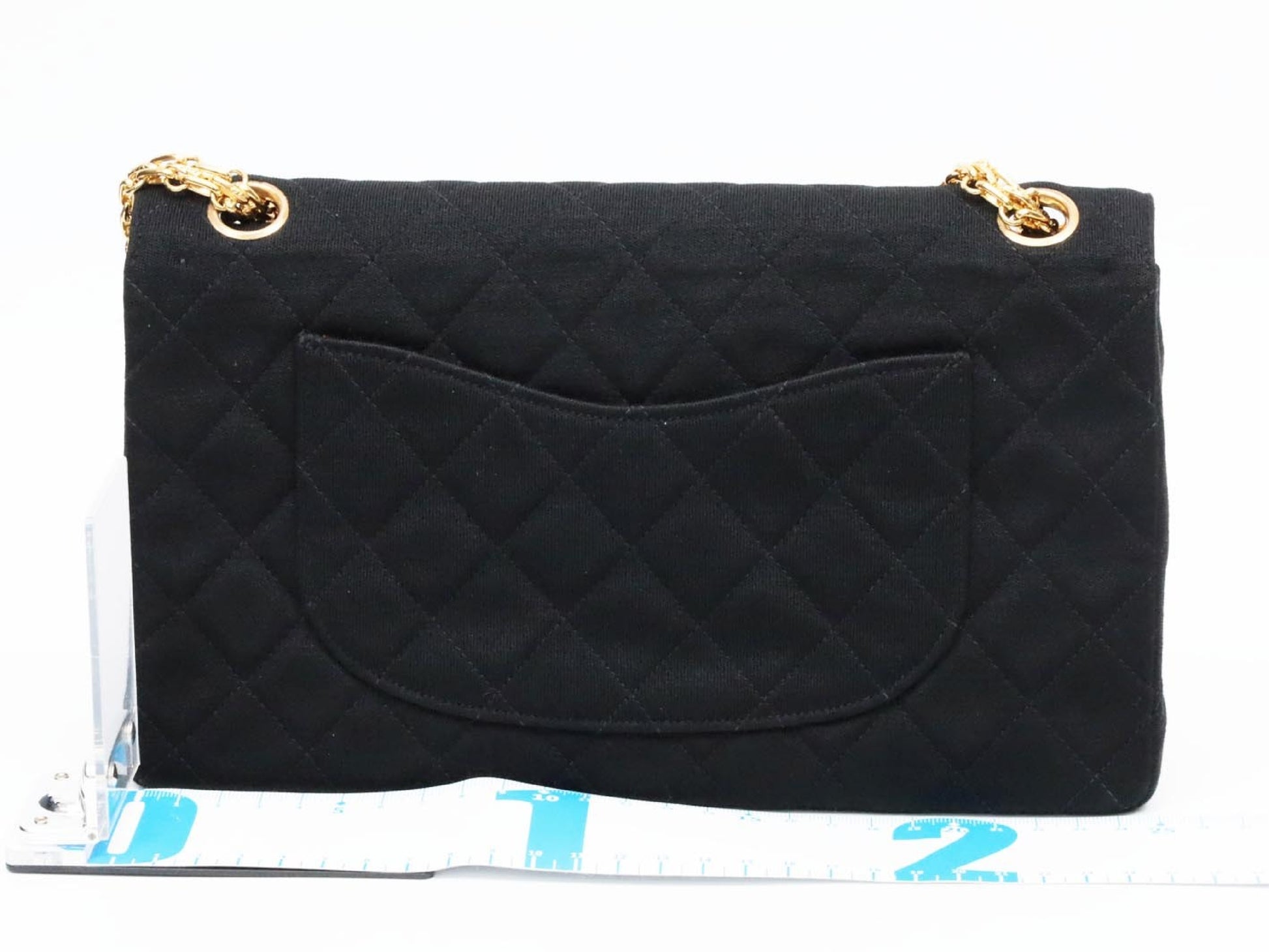 CHANEL Double Flap Cotton Shoulder Bag, No. 1