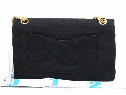CHANEL Double Flap Cotton Shoulder Bag, No. 1
