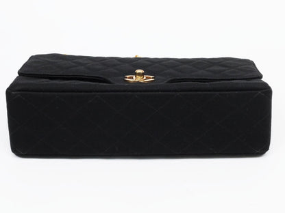 CHANEL Double Flap Cotton Shoulder Bag, No. 1