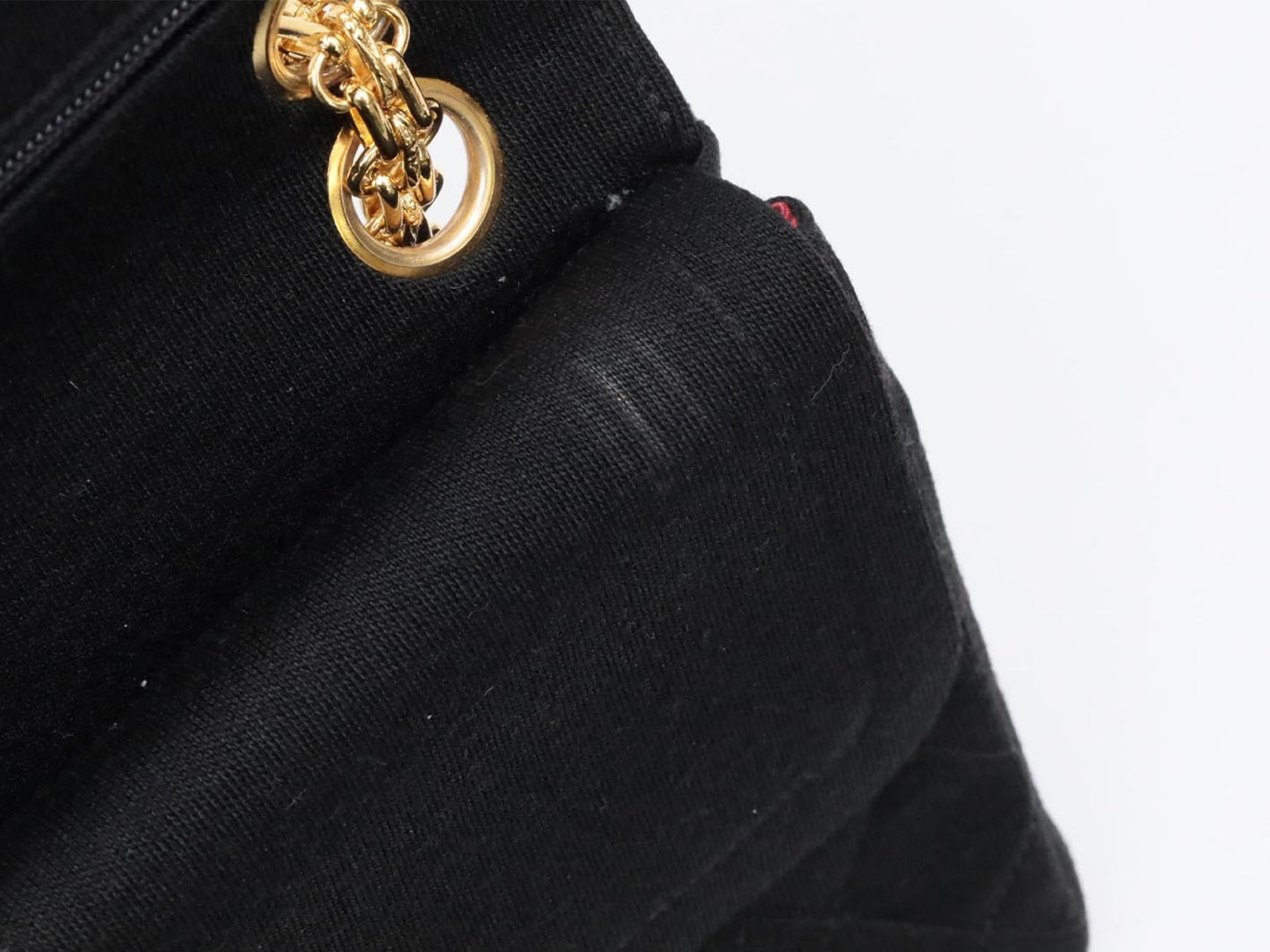 CHANEL Double Flap Cotton Shoulder Bag, No. 1