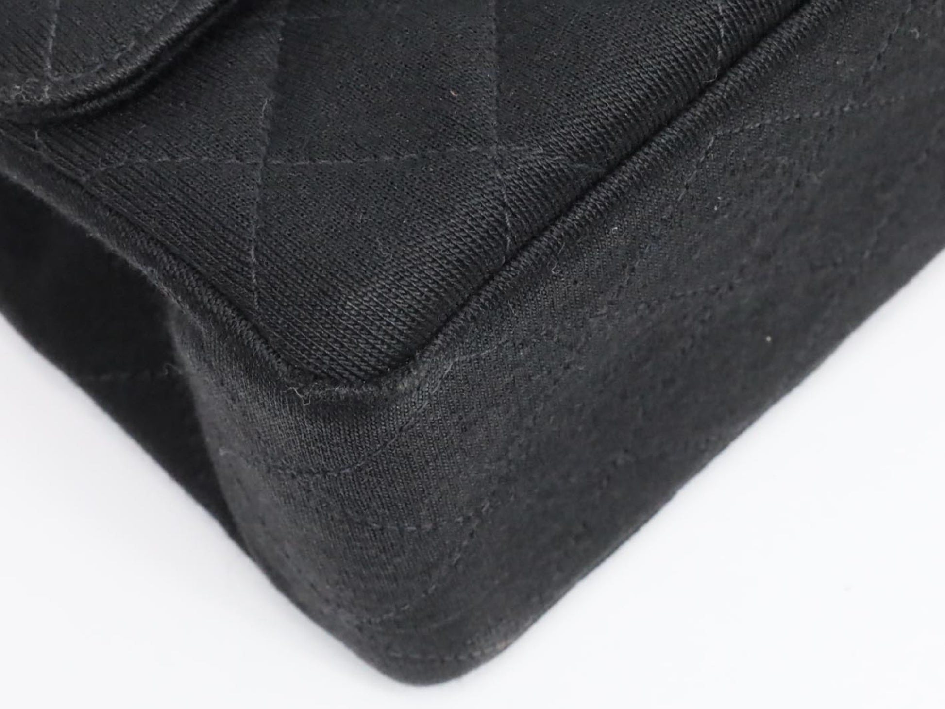 CHANEL Double Flap Cotton Shoulder Bag, No. 1