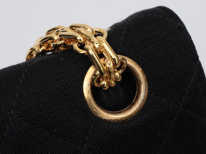 CHANEL Double Flap Cotton Shoulder Bag, No. 1