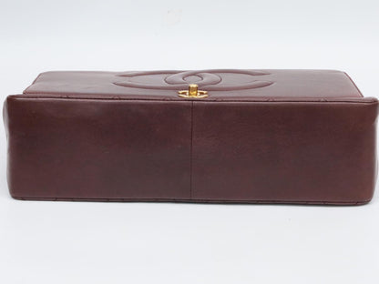 CHANEL Deca Matelasse No. 2 Brown Shoulder Bag