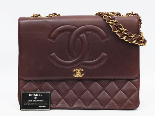 CHANEL Deca Matelasse No. 2 Brown Shoulder Bag