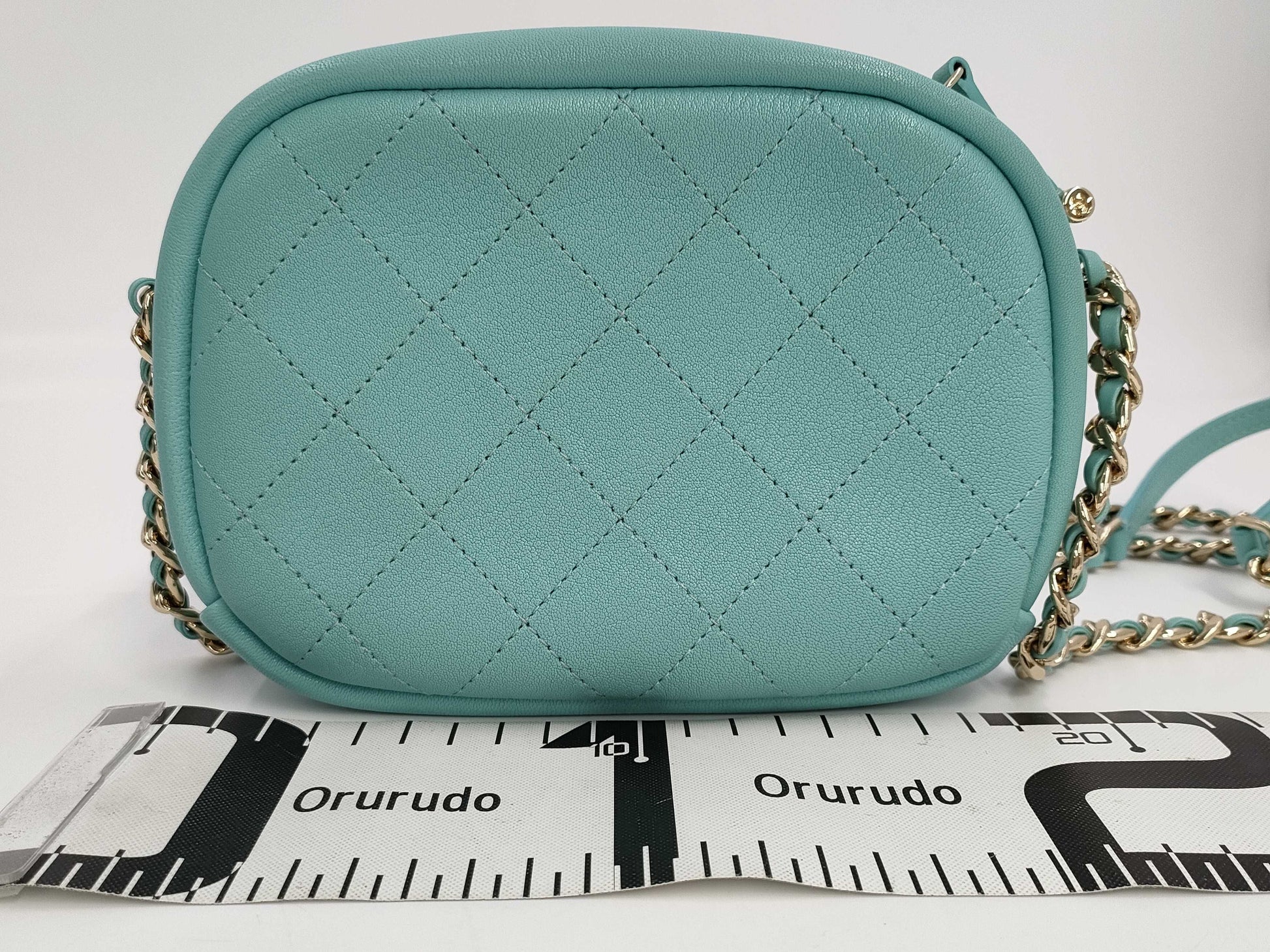 CHANEL Chanel Chain Shoulder Bag Blue Shoulder Bag