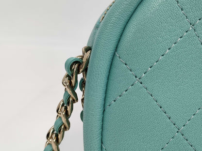 CHANEL Chanel Chain Shoulder Bag Blue Shoulder Bag