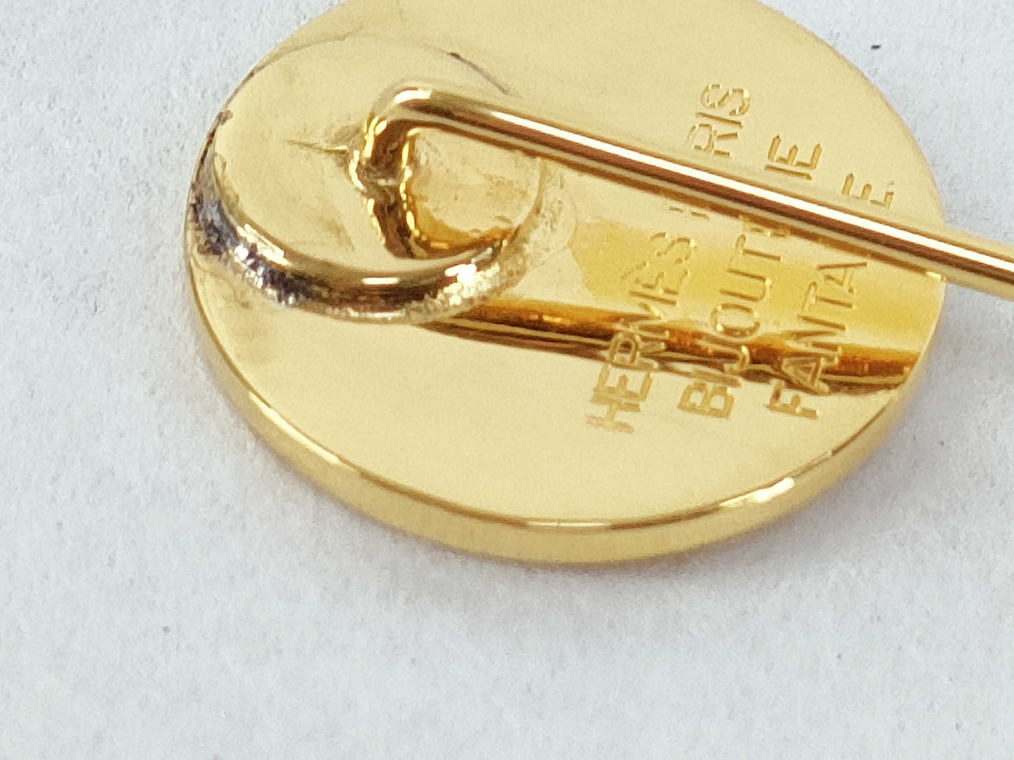 HERMES/Pin Brooch/Serie/GP/Gold Color Brooch