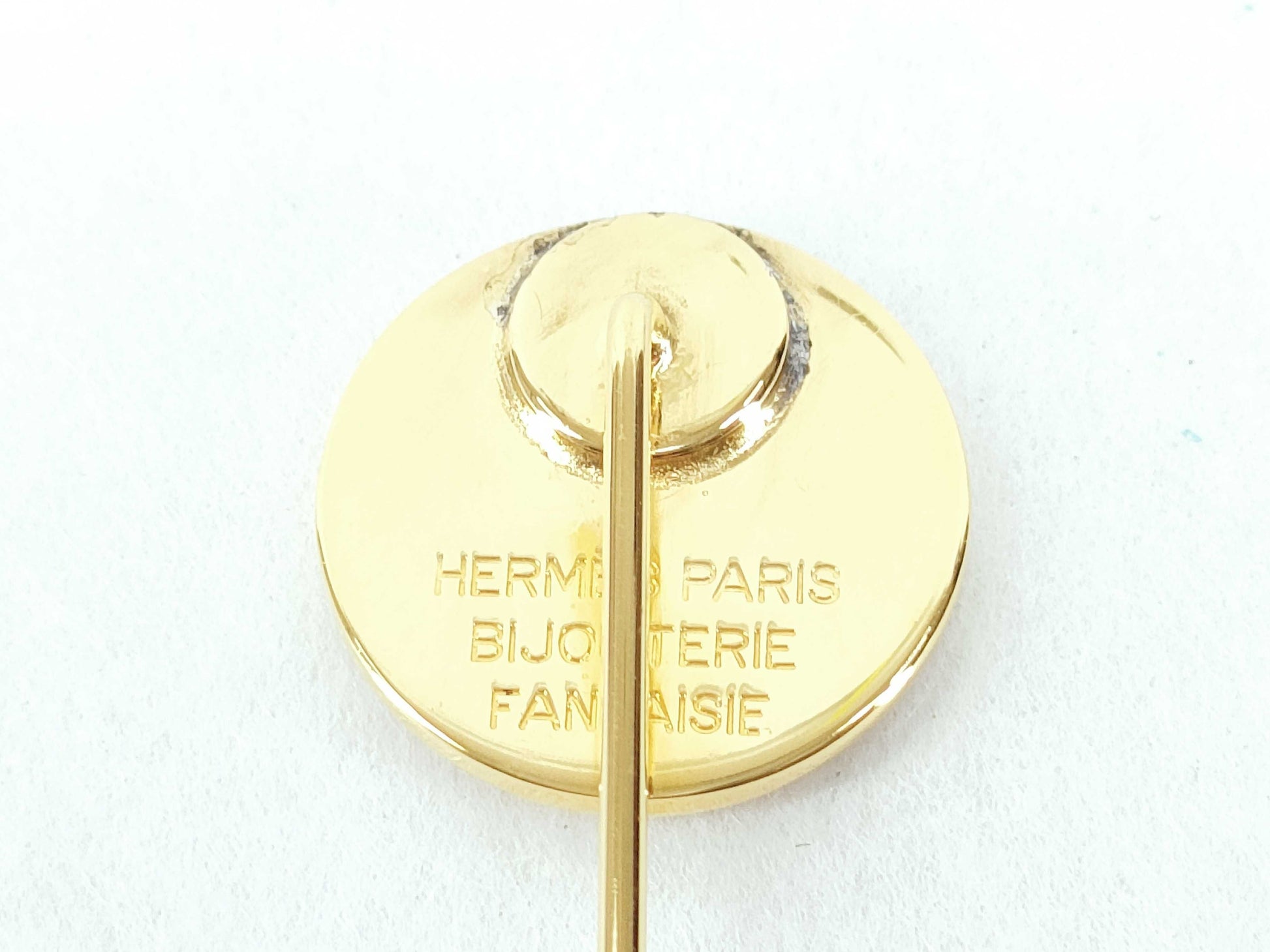HERMES/Pin Brooch/Serie/GP/Gold Color Brooch