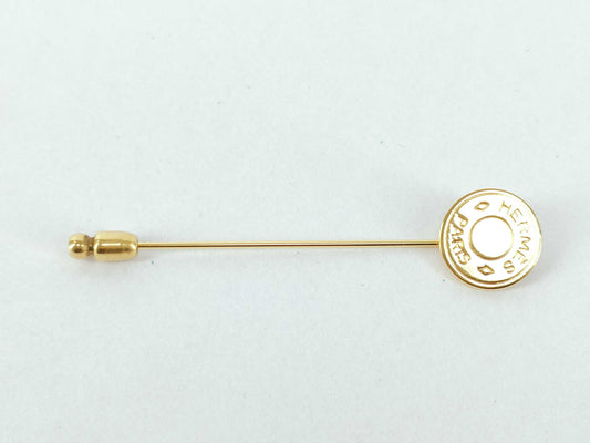 HERMES/Pin Brooch/Serie/GP/Gold Color Brooch