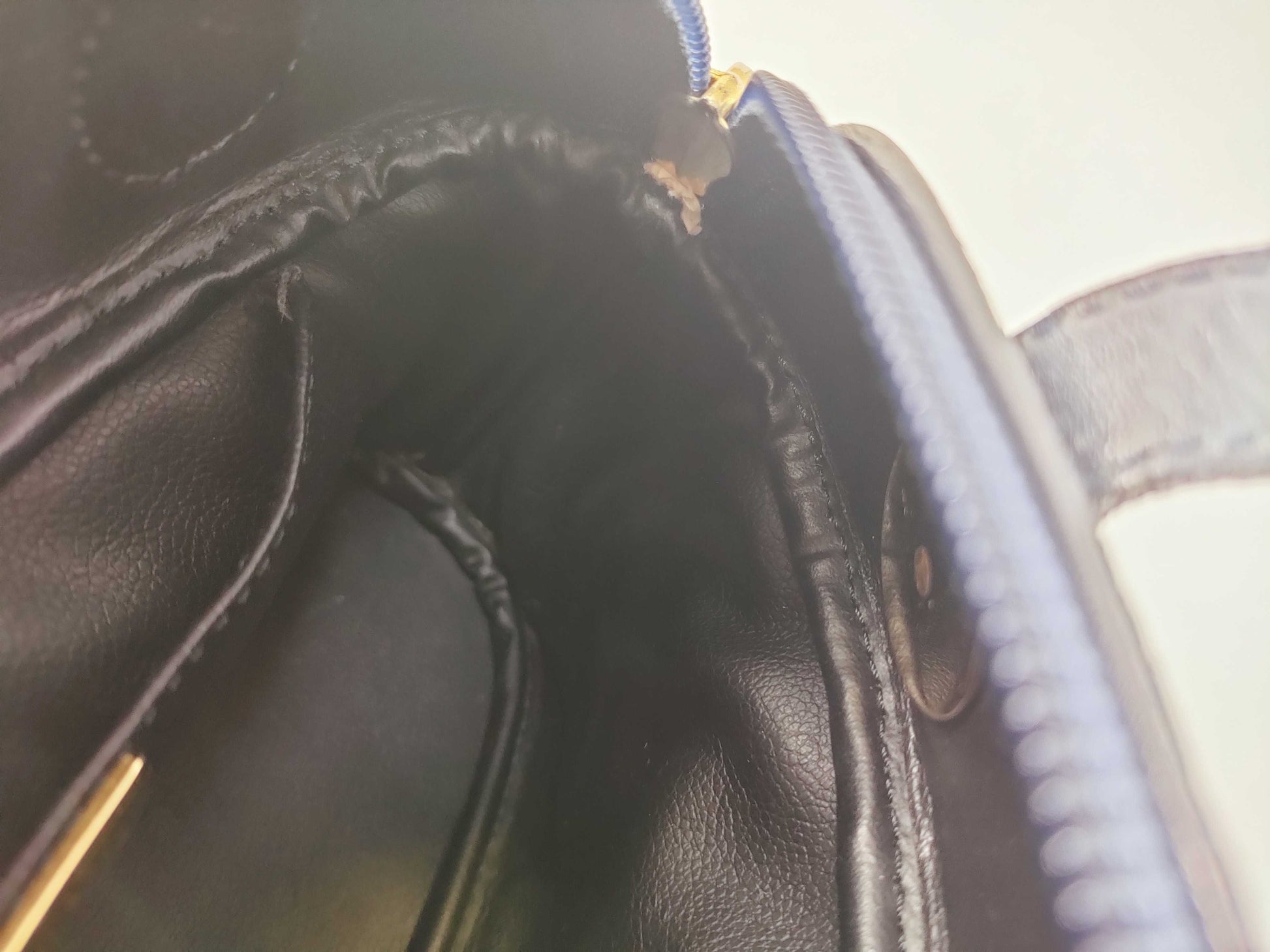 Dior Christian Dior Dior Handbag Navy Leather Handbag