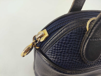 Dior Christian Dior Dior Handbag Navy Leather Handbag