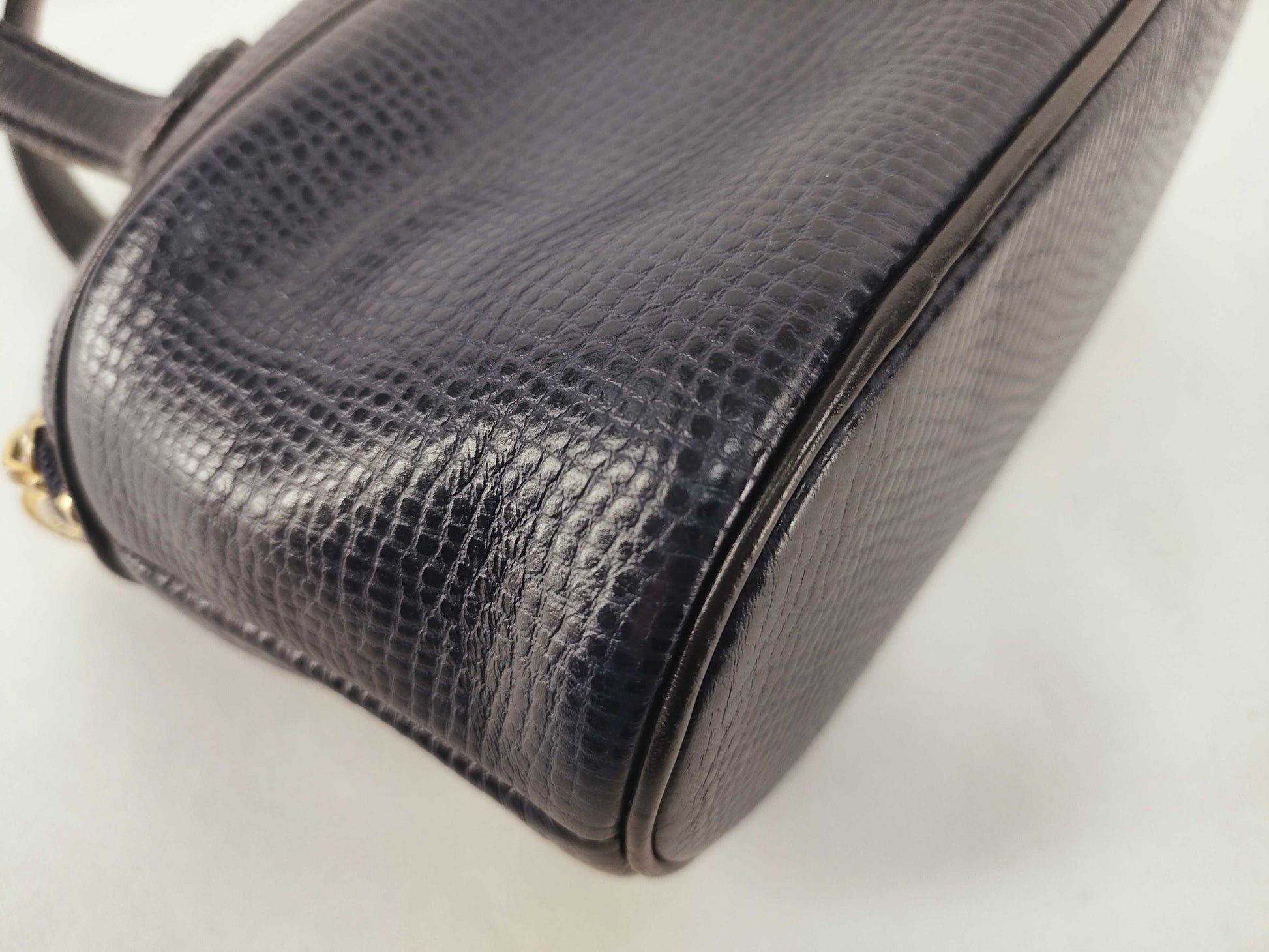 Dior Christian Dior Dior Handbag Navy Leather Handbag
