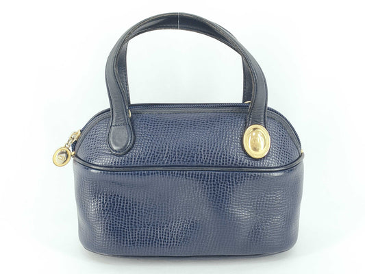 Dior Christian Dior Dior Handbag Navy Leather Handbag