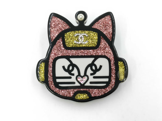 CHANEL CHANEL 17S Cat Robot Brooch
