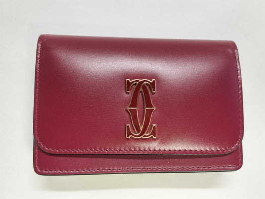 Cartier Double C Card Case, Multi-Card Holder, Pass Case, Business Card Case Card Case, Pass Case, Business Card Case