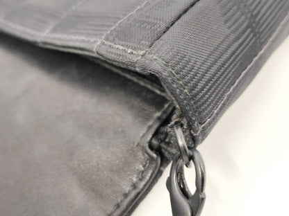 CHANEL New Travel Line East West Nylon Chocolate Bar Black Chain Shoulder Bag, No. 7