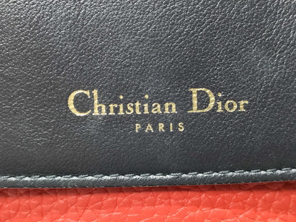 Dior Be Dior Leather 2-Way Handbag Red