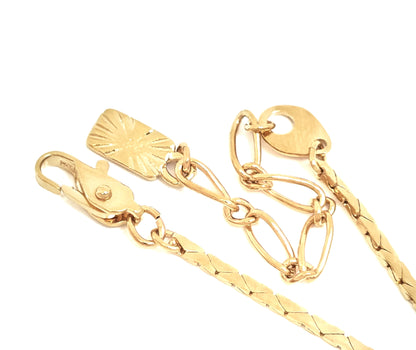 Yves Saint Laurent Gold-Colored Large Rhinestone Pendant Necklace, 11.9g