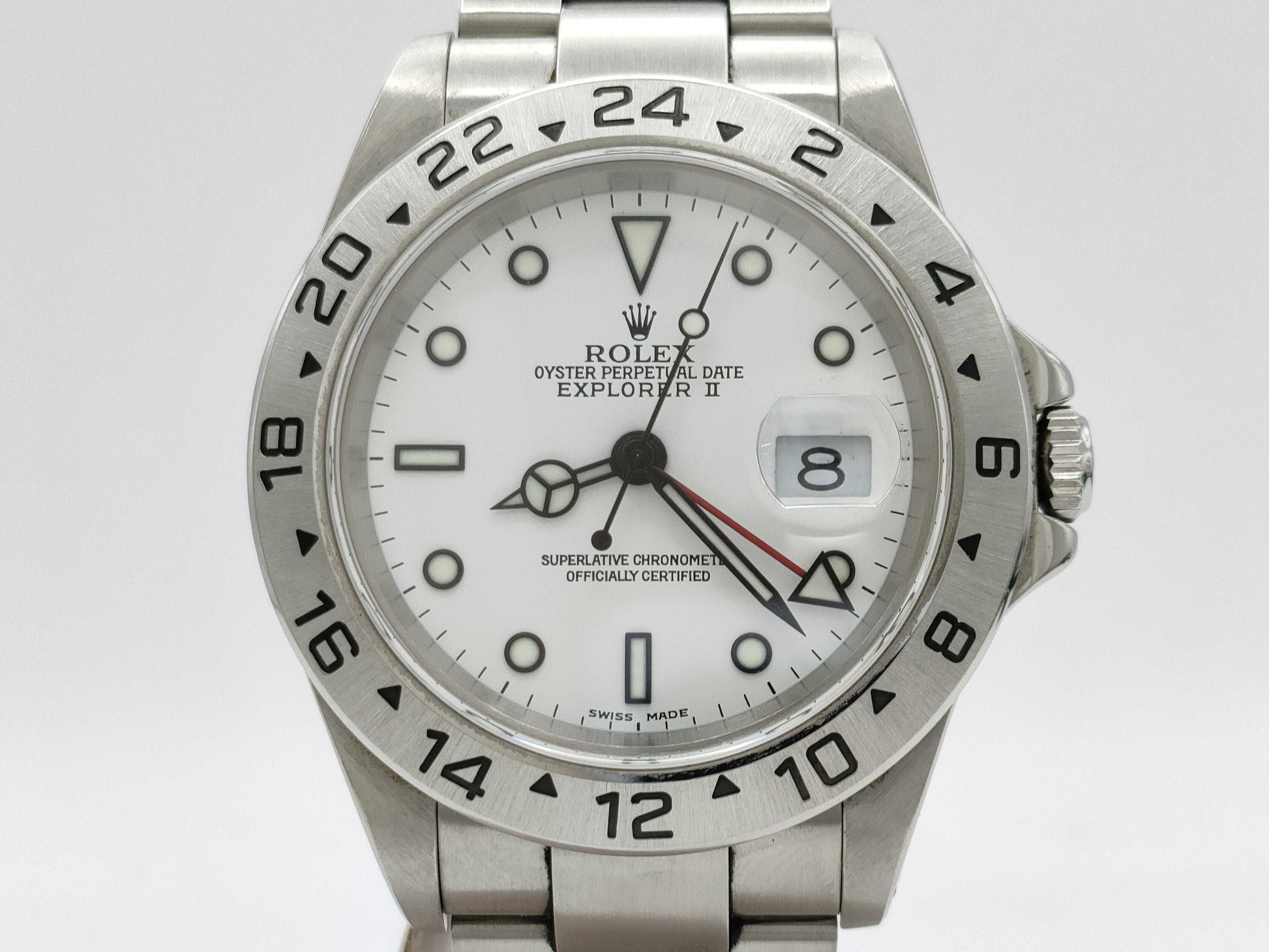 ROLEX Explorer II 16570 P144161 White Dial Men's Watch