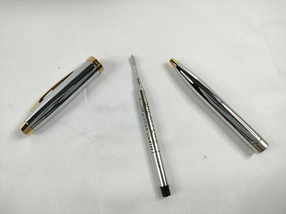 Sheaffer Twist Ballpoint Pen, Silver x Gold