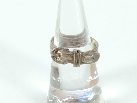 HERMES SV925 Ring, Initial Engraving, 3.8g