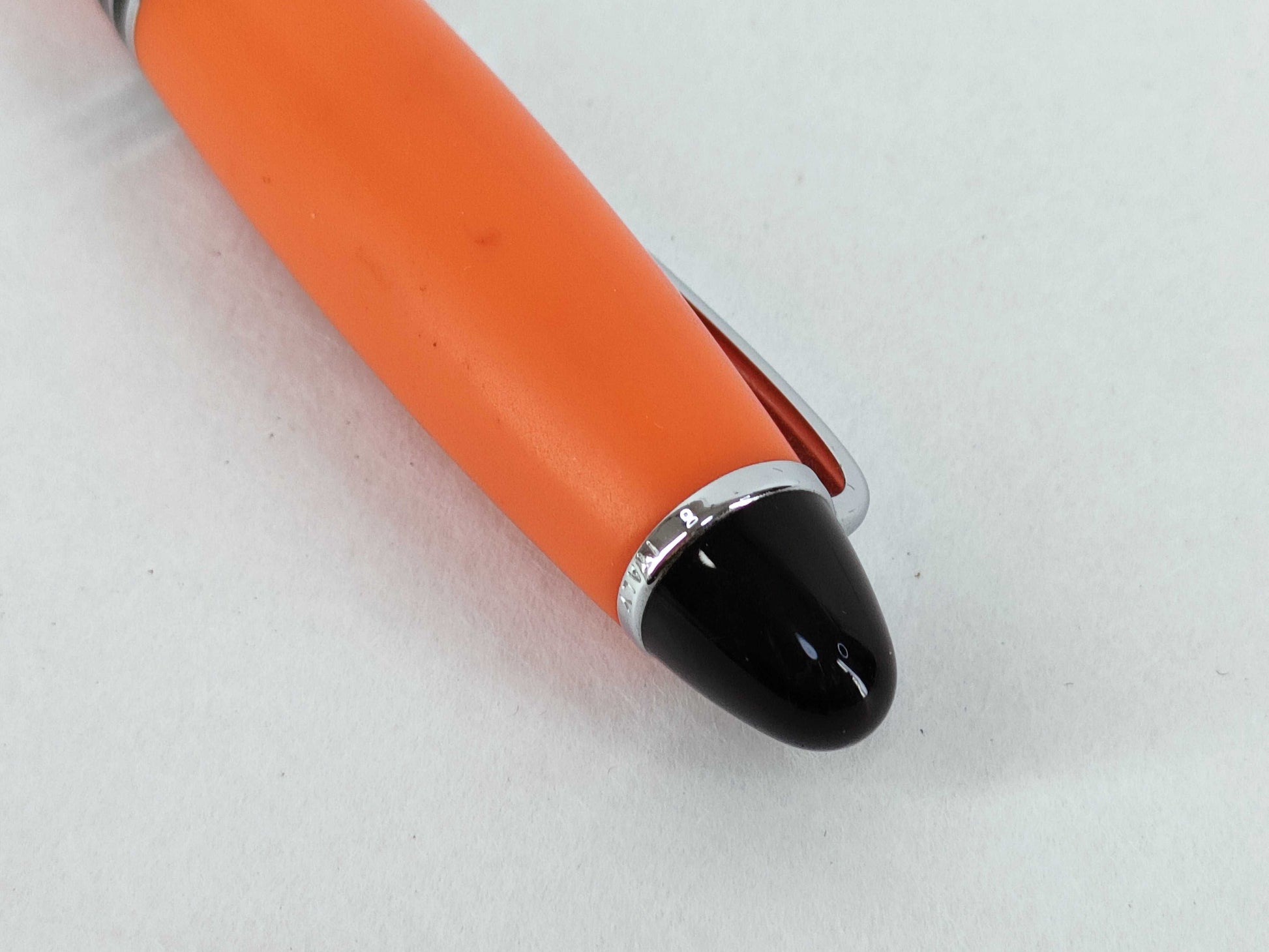 AURORA Knock Ballpoint Pen, Orange x Silver, Pens & Fountain Pens