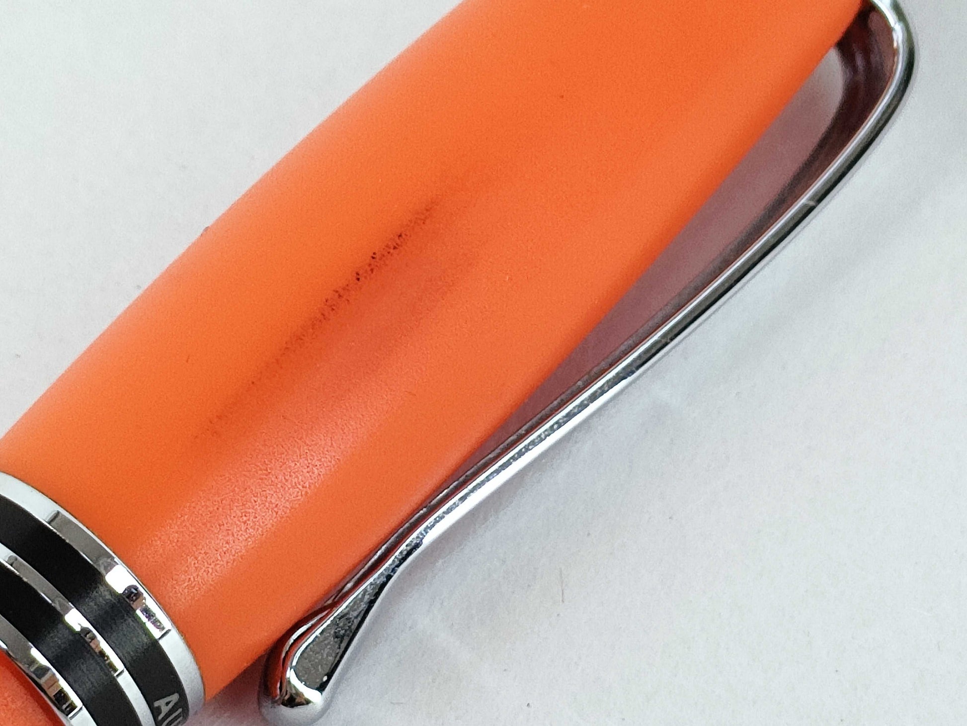 AURORA Knock Ballpoint Pen, Orange x Silver, Pens & Fountain Pens
