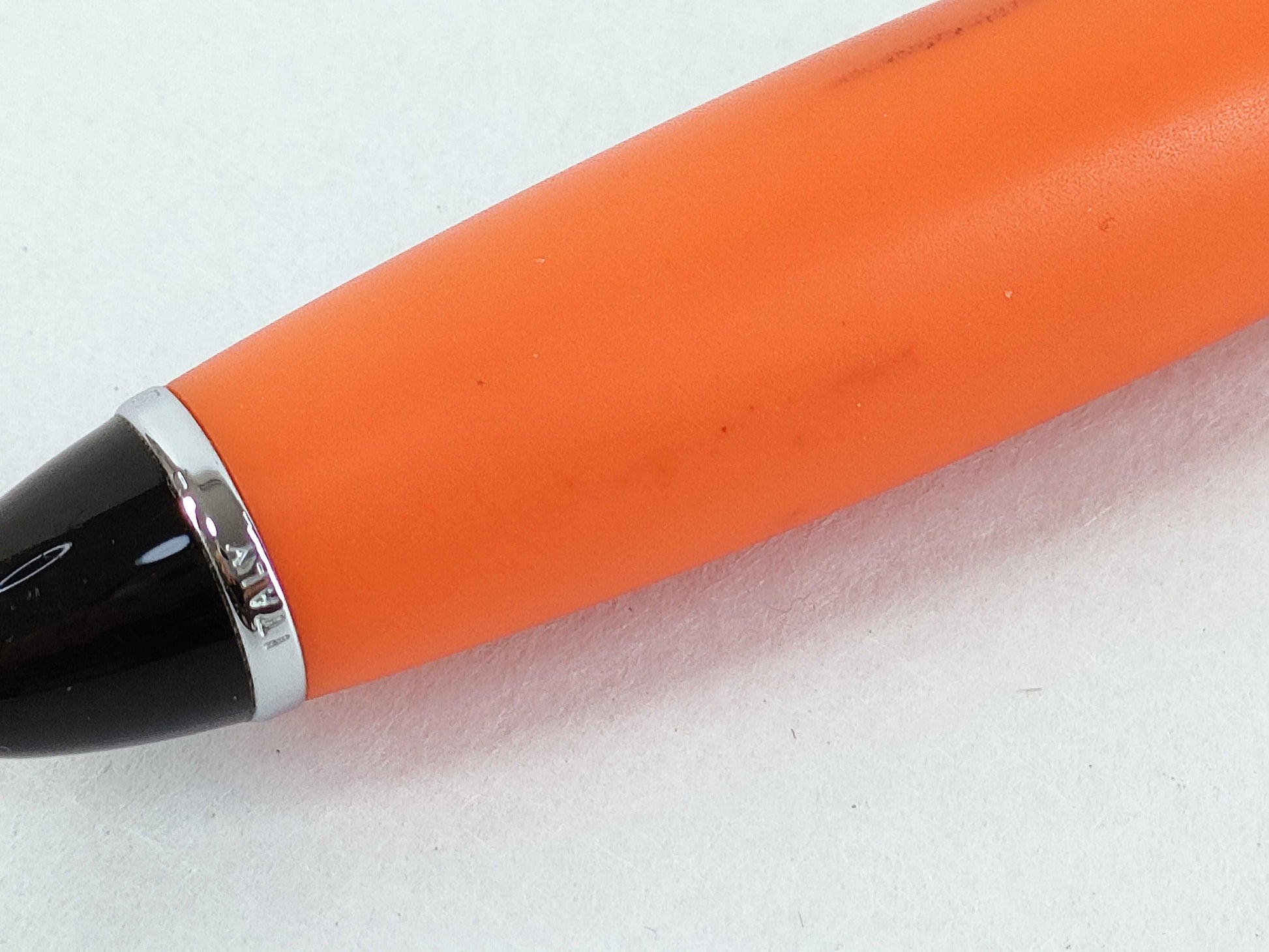 AURORA Knock Ballpoint Pen, Orange x Silver, Pens & Fountain Pens