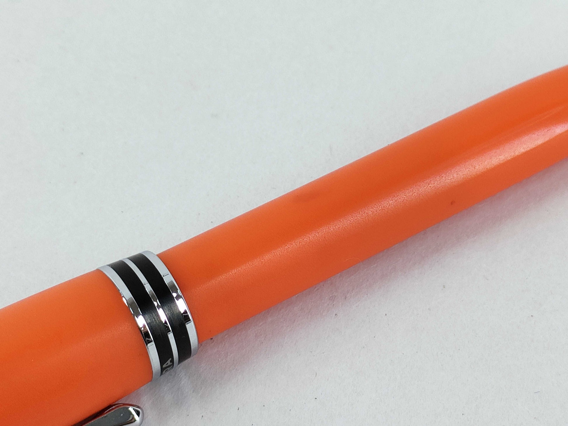 AURORA Knock Ballpoint Pen, Orange x Silver, Pens & Fountain Pens