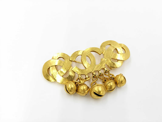 CHANEL Coco Mark Brooch with Bell, GP Gold