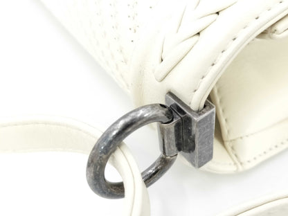 CHANEL CHANEL Seal 23 Series Boy Chanel V-Stitch Lambskin Chain Shoulder Bag Ivory