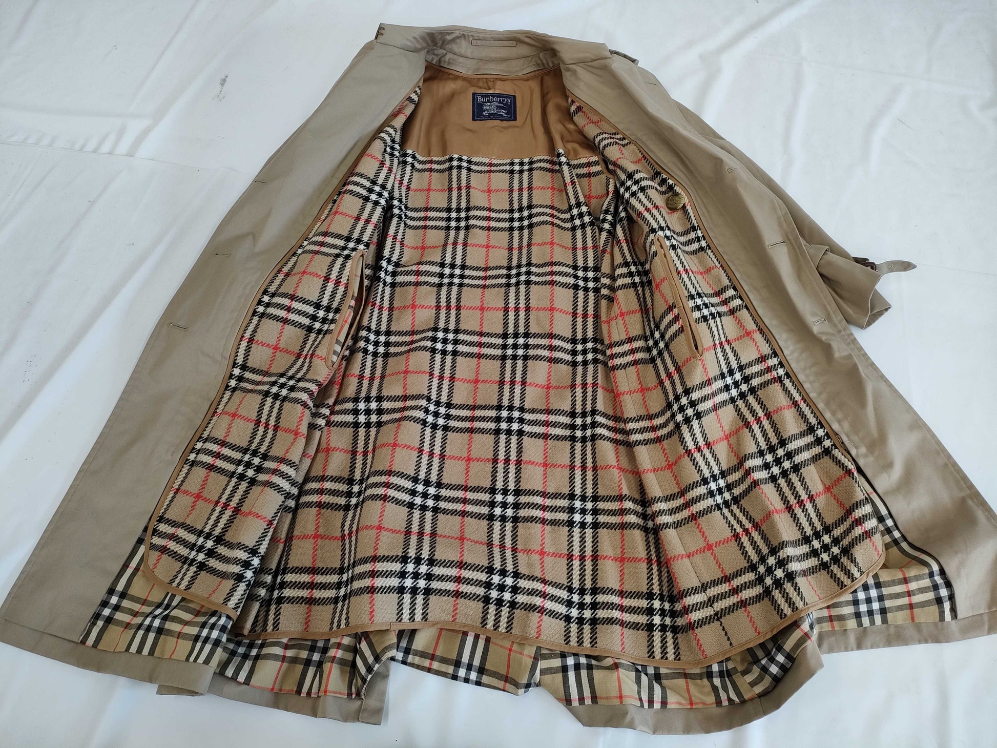 BURBERRY Trench Coat Liner Size B91A Coat